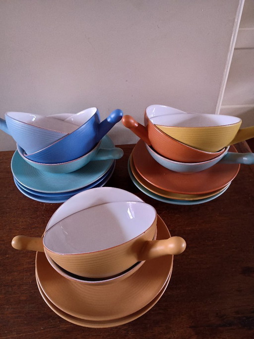 Vintage-Suppenschüsseln aus den 1960er Jahren – servies, Ceramic (photo 2 of 14)