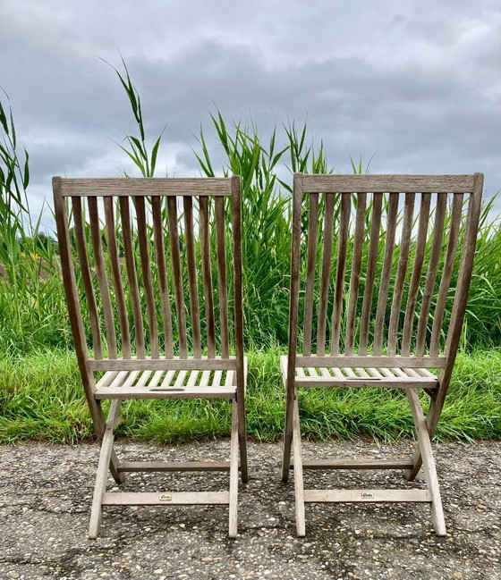 Image 1 of 2x Gloster tuinstoelen