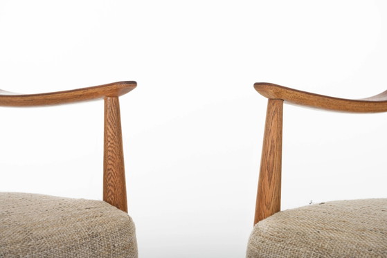 Fd144 Easy Chairs in Oak and Teak by Peter Hvidt & Orla Mølgaard-Nielsen for France & Daverkosen – Armchairs (photo 7 of 18)
