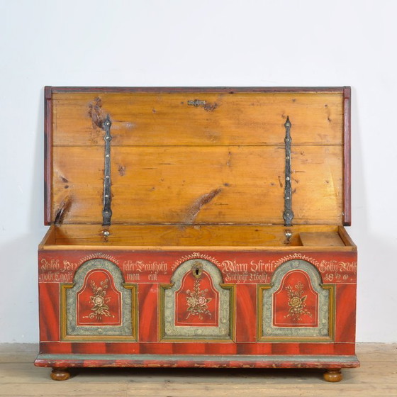 Image 1 of Folk Art Bridal Chest, Anno 1829