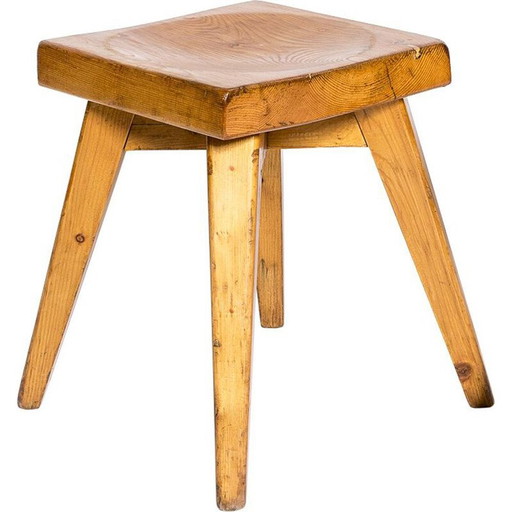 Tabouret vintage Christian Durupt pour Charlotte Perriand