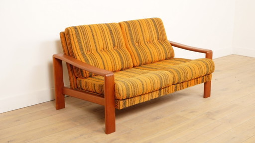 Vintage 2-Sitzer-Sofa | Teakholz | Retro