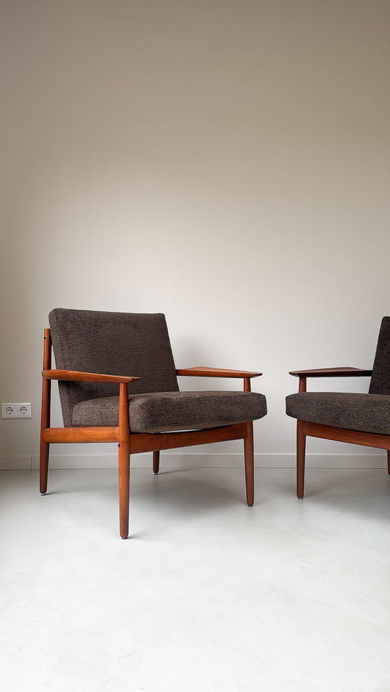 Image 1 of Fauteuil vintage en teck par Arne Vodder pour Glostrup du Danemark