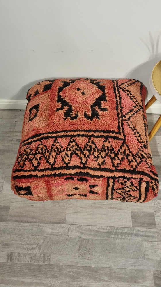 Image 1 of Moroccan Berber Wool Footstool