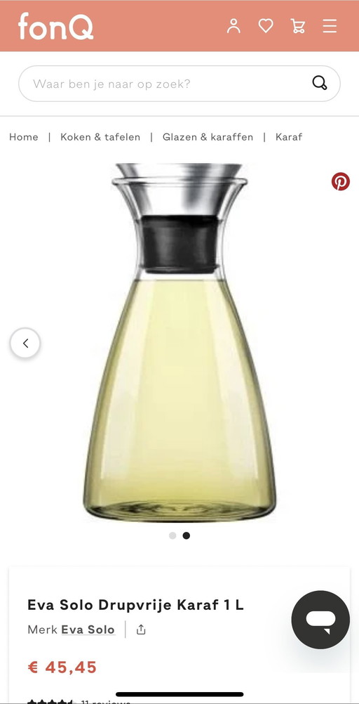 Eva Solo drip-free glass carafe - stylish & functional Danish design