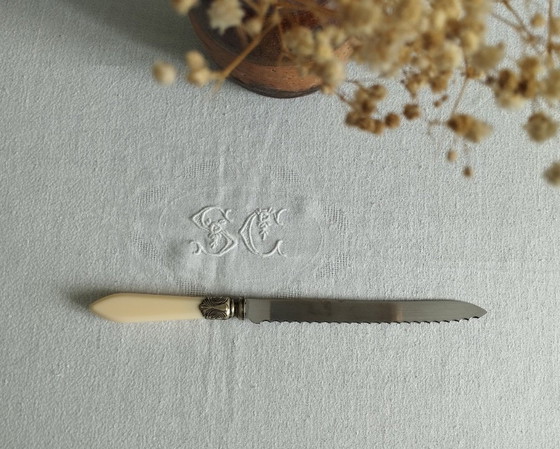 Image 1 of Een set SABRE tafelmesjes en een vintage broodmes.