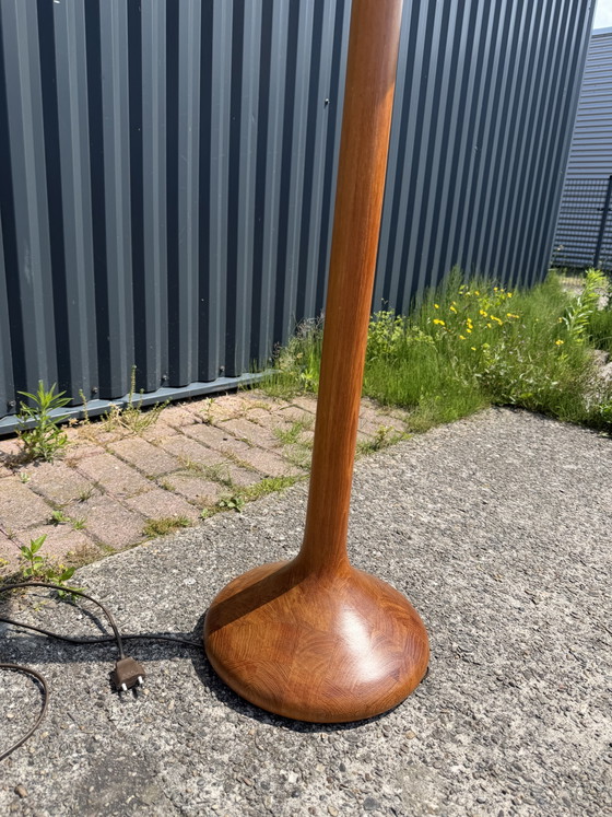 Lampada da terra vintage in teak Domus – Lampade da terra, Plastic, Wood (photo 5 of 14)