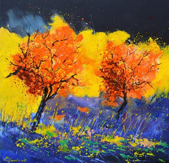 Image 1 of Two autumn trees