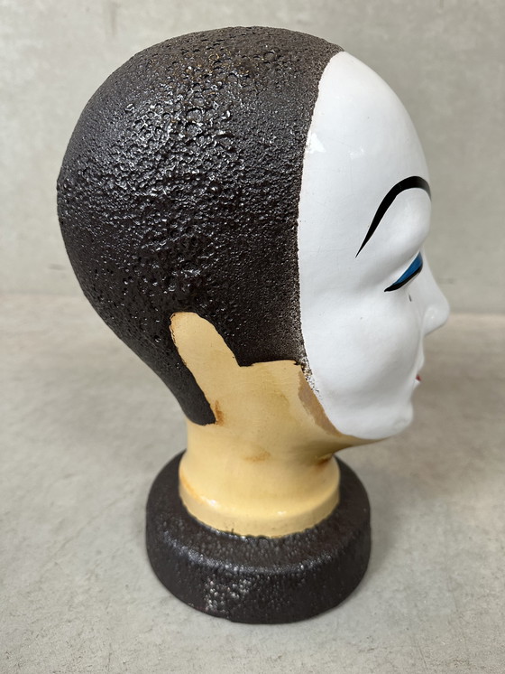 Image 1 of Vintage ceramic head 'Pierot' - West Germany
