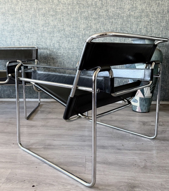 Image 1 of Chaise Wassily vintage, Marcel Breuer, Fasem, Italie, années 80