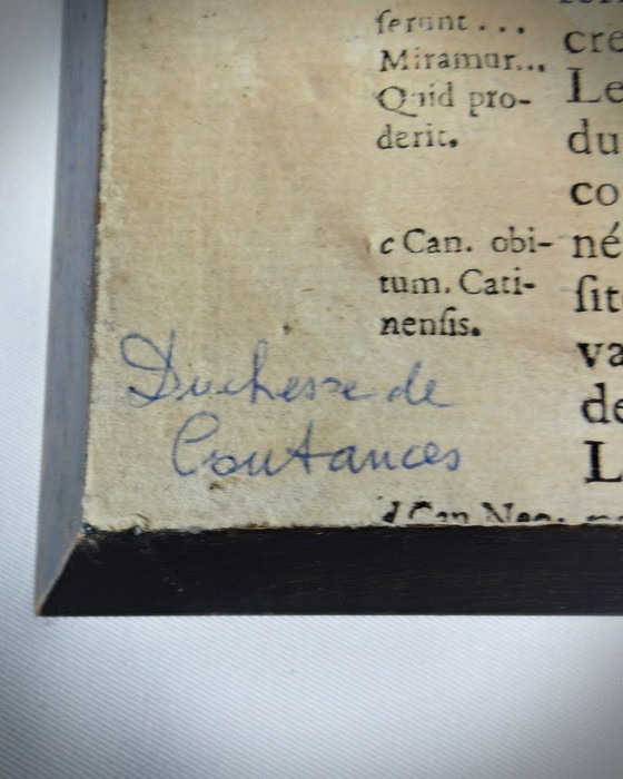 Image 1 of Retrato en miniatura pintado a mano de la duquesa de Coutances por Labille-Guiard Siglo XIX