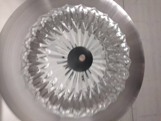 Vintage Mid-Century Space Age UFO Pendant Lamp/ Aluminum & Cut Glass (1960s/1970s) – Ceiling lights, Other (photo 22 of 27)