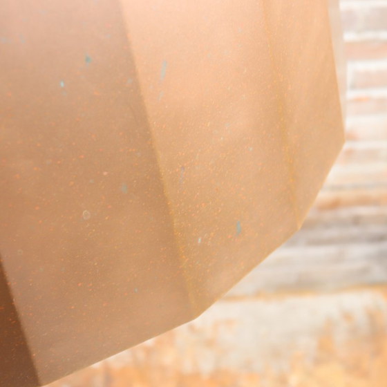 Image 1 of Piet Hein Eek Kupfer-Plissee-Pendelleuchte