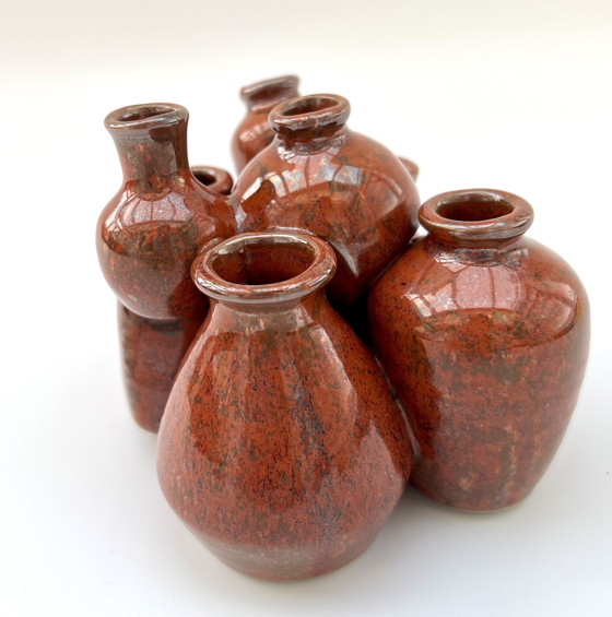 Image 1 of Sculptural ceramic vase composition – studio ceramics, circa 1960s/70s