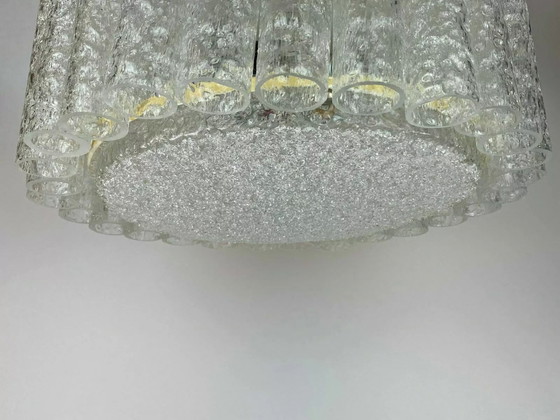 Image 1 of XL 60s 70s Kroonluchter Doria Messing Glas Space Age Design 60s