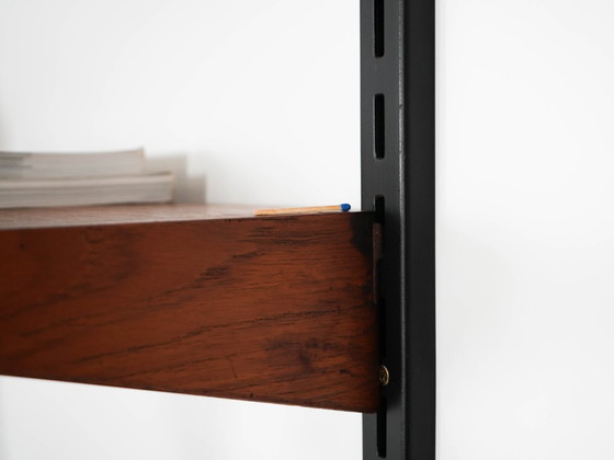 Image 1 of Teak modular shelving unit, Danish design, 1960s, designer: Kai Kristiansen, manufacturer: FM Møbler