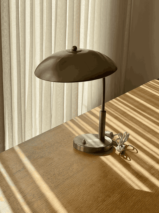 Image 1 of Lampe de bureau Vintage 50S Rare Nickel-Plated