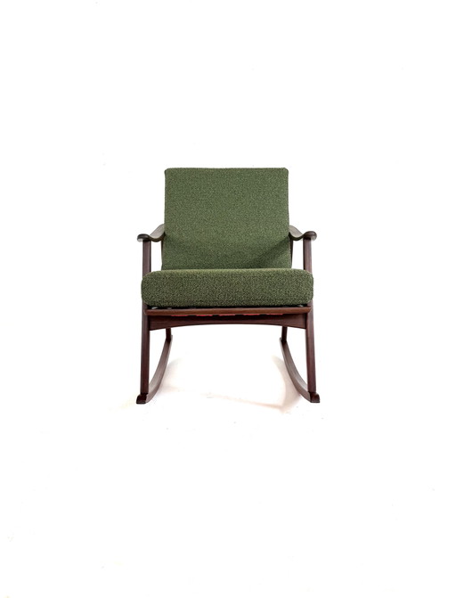 Vintage restaurierter dänischer Schaukelstuhl, 1960er Jahre
