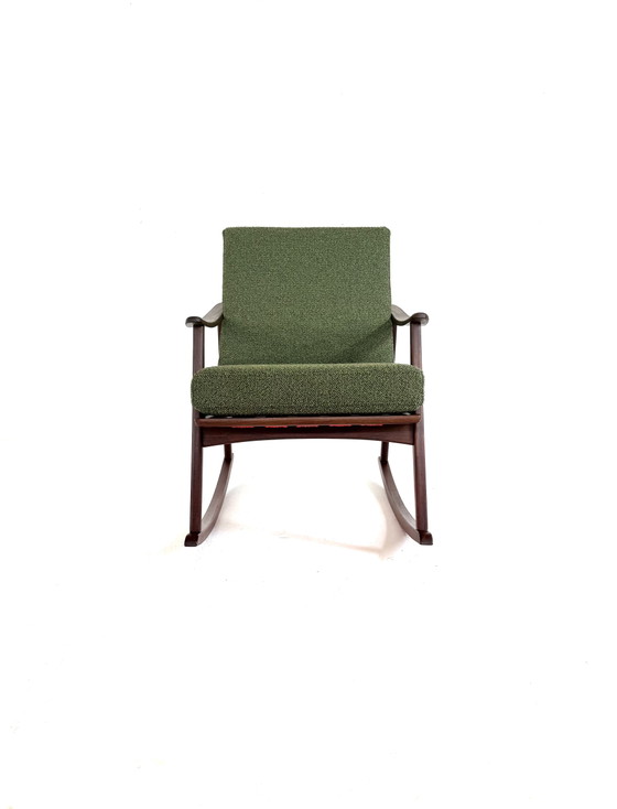 Image 1 of Vintage gerestaureerde Deense schommelstoel, jaren ‘60