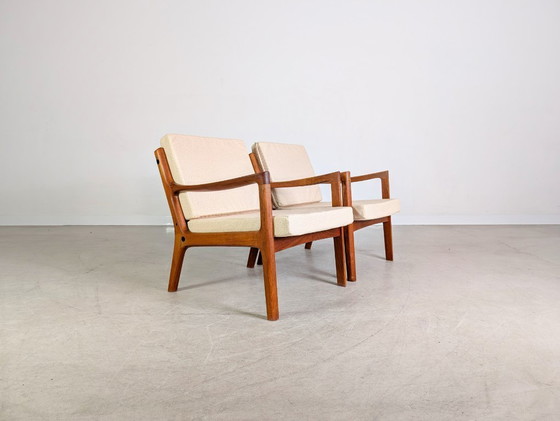 Image 1 of Set van 2 midcentury fauteuils France & Søn Ole Wanscher Senator easy