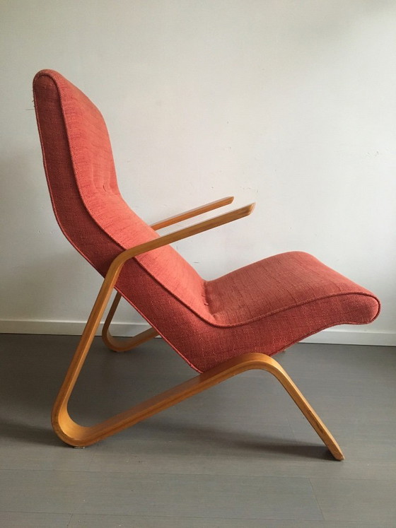 Grasshopper Lounge Chair by Eero Saarinen for Knoll International, 1950s, Kill International, Armchairs, Wood (photo 8 of 9)