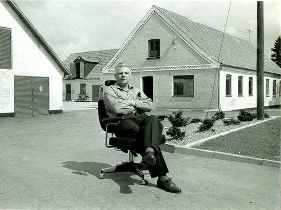 Image 1 of Johannes Larsen - Kontorstol 1955 Rar Labofa (DK) Vintage executive chair