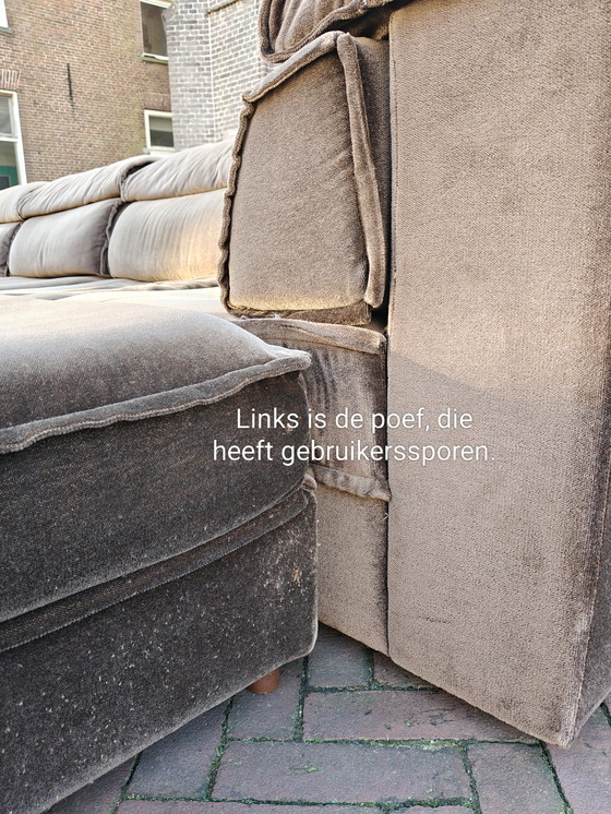 Image 1 of Canapé modulaire vintage Laauser en velours marron