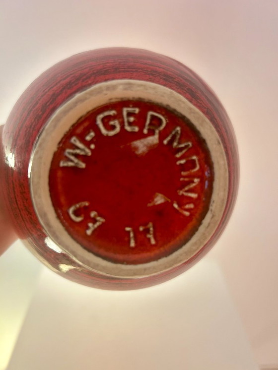 Image 1 of Kleine Bay Akzentlampe – kabellose Vasenlampe mit japanischem Seerosen-Stoff