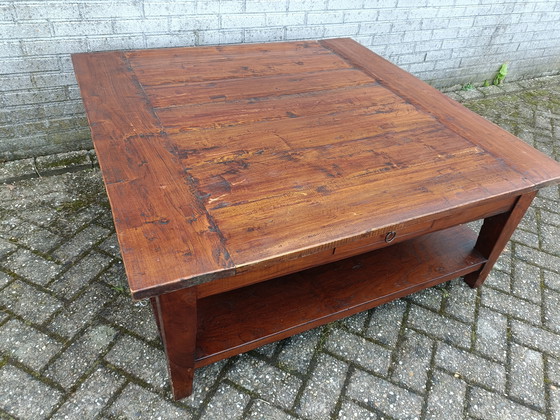 Image 1 of Tavolino da caffè quadrato in teak