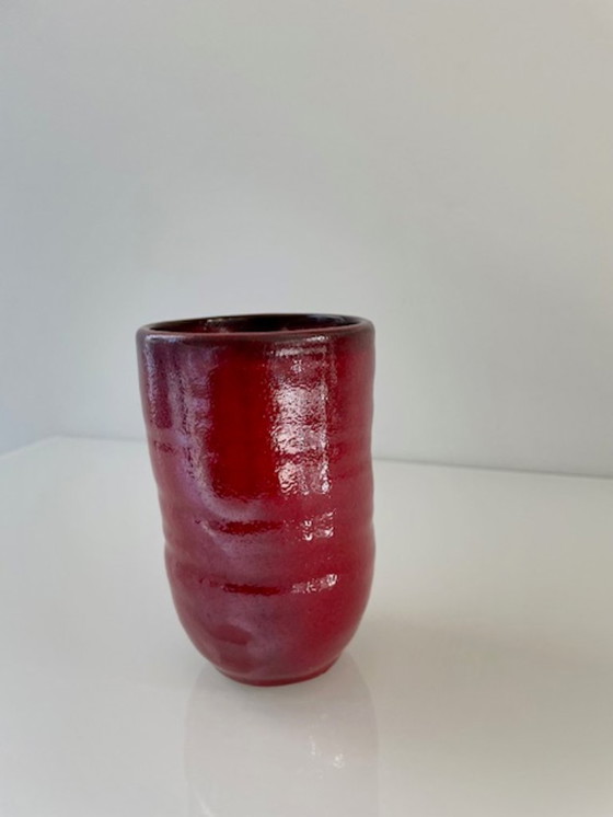 Image 1 of Magenta design vase by Des Pots Ceramica