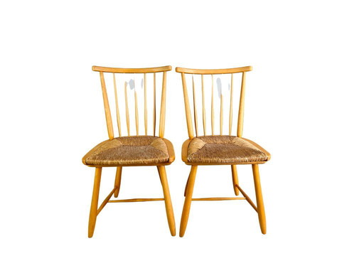 Set of 2 original WKS Midcentury chairs WK Möbel Arno Lambrecht