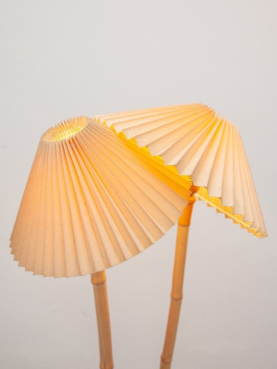 Image 1 of Lampadaire en bambou français des années 1950