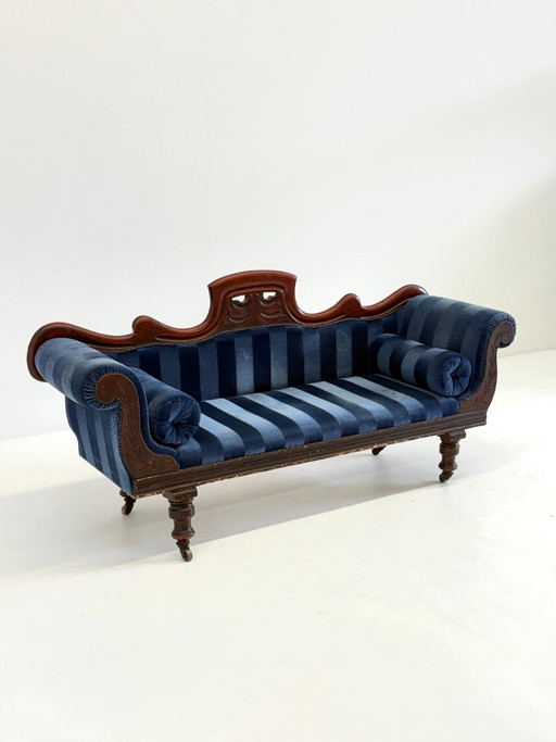 Chaise Longue / Méridienne Victorienne Antique