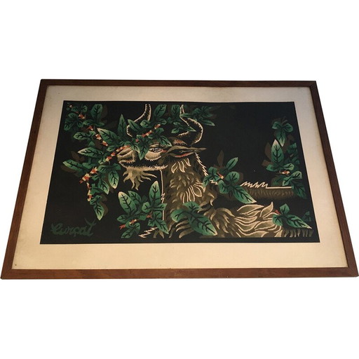 Vintage-Druck mit der Darstellung eines Widders von Jean Lurçat, 1970