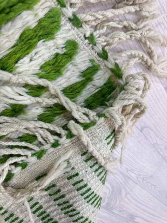 Image 1 of Cremefarbener marokkanischer Teppich mit geometrischen Mustern, 250 cm x 150 cm