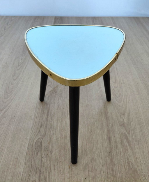 Table d'appoint des années 50 en bleu clair
