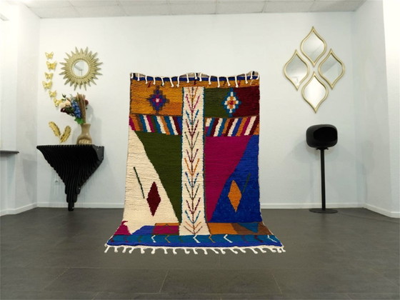 Image 1 of Berber Vloerkleed - 251 cm x 156 cm - gekleurde Wol