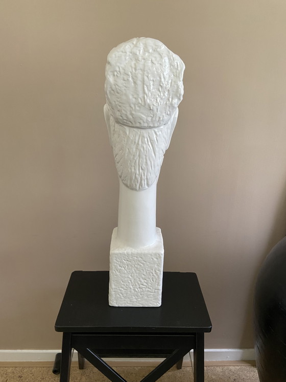 Image 1 of Buste beeld à la Modigliani, Brancusi en Afrikaanse beeldhouwkunst 