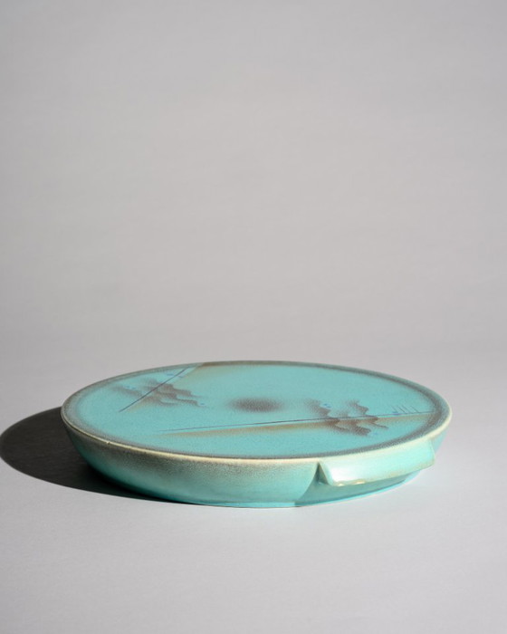 Image 1 of Margarete Weiß Bauhaus Art Deco keramische onderplaat Neuhaldensleben jaren 1930