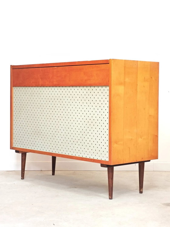 Cassapanca porta coperte ceca blu 1970 – Armadi contenitori, Wood, Mid Century Modern (photo 10 of 12)