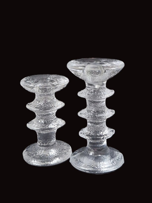 Iittala - 2 Festivo Candle holders by Timo Sarpaneva