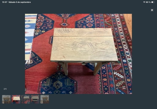 Antique Wooden Side Table – bijzettafels (photo 2 of 5)