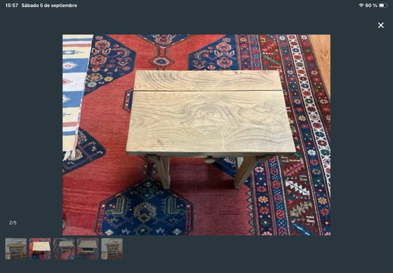 Antique Wooden Side Table (photo 2 of 5)