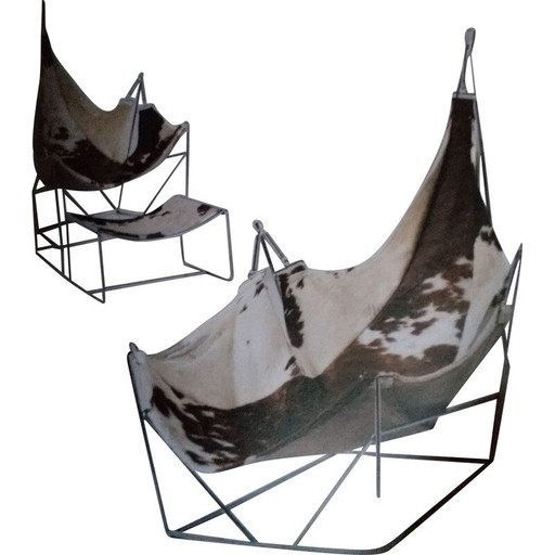 Set amaca vintage in acciaio inossidabile, 1972