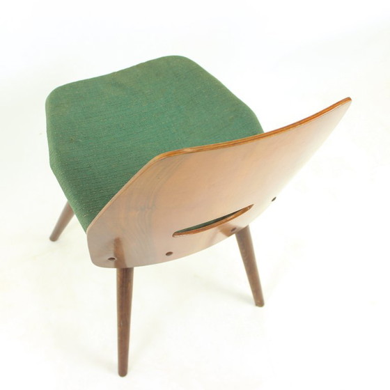 Pair Of Lollipop Chairs By František Jirák For Tatra Nábytok, Czechoslovakia, 1960s – Dining chairs, Textile (photo 15 of 16)