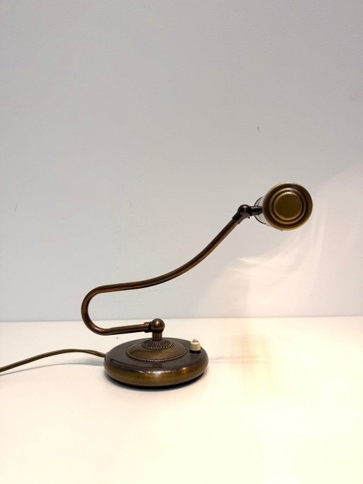 Vintage Adjustable Brass Desk Lamp – bureaulampen