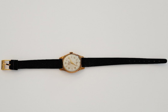 Image 1 of Reloj antiguo chapado en oro de 10 micras de la década de 1950.