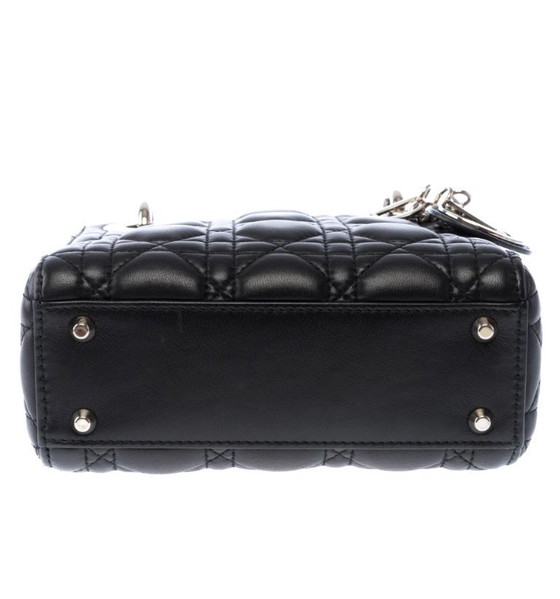 Image 1 of Borsa Dior Lady Dior in Cuir Noir - 103453
