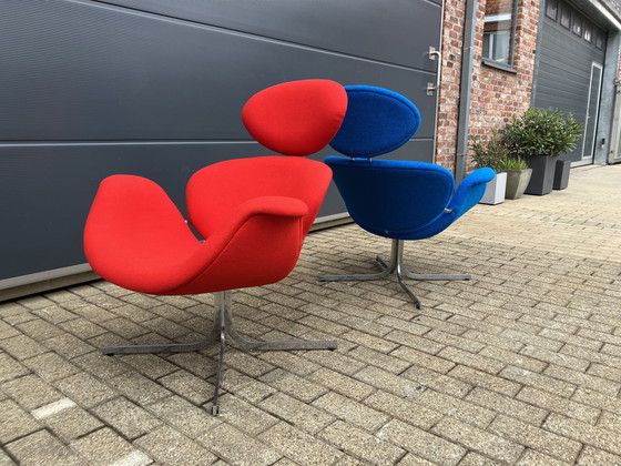 Image 1 of 2x Artifort Big Tulip 1e Editie 1958 Pierre Paulin Onberispelijke Nieuwstaat!!