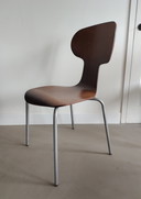 4x vintage playwood eetkamerstoelen 